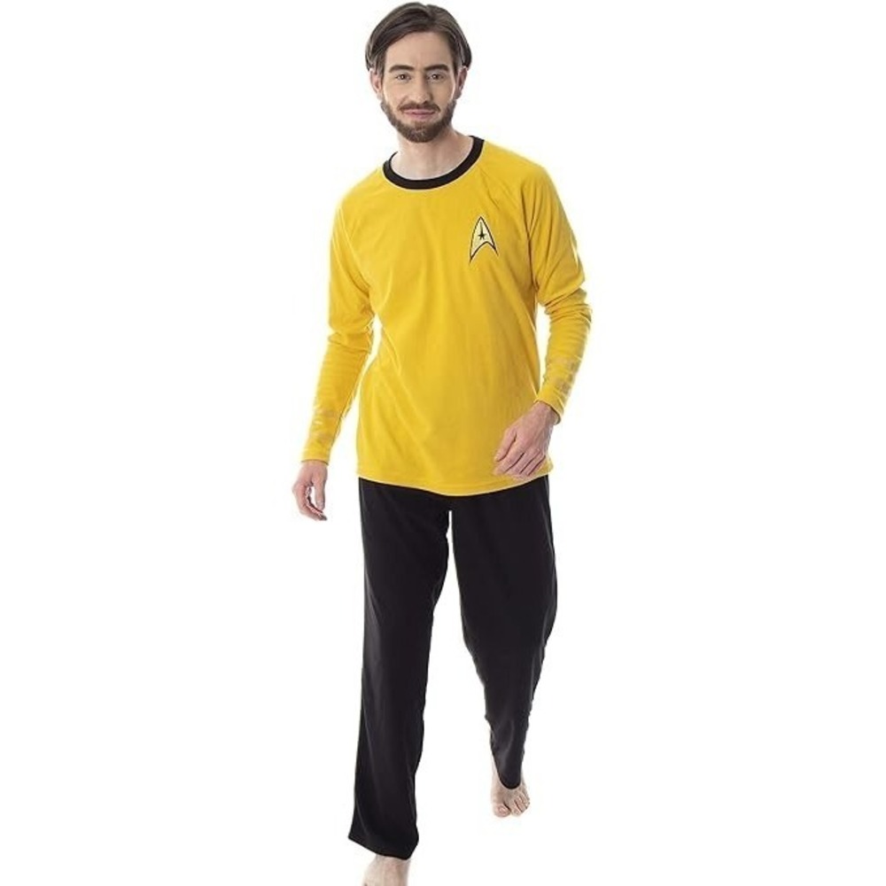 INTIMO Star Trek Original Series Men's Costume Sleepwear PJ Set Captain Kirk (S)